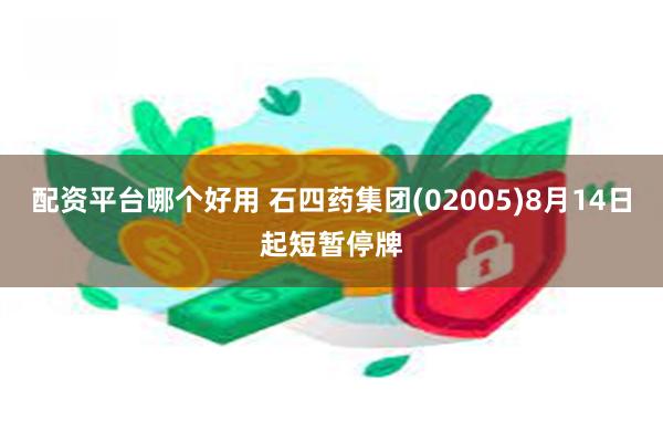 配资平台哪个好用 石四药集团(02005)8月14日起短暂停牌