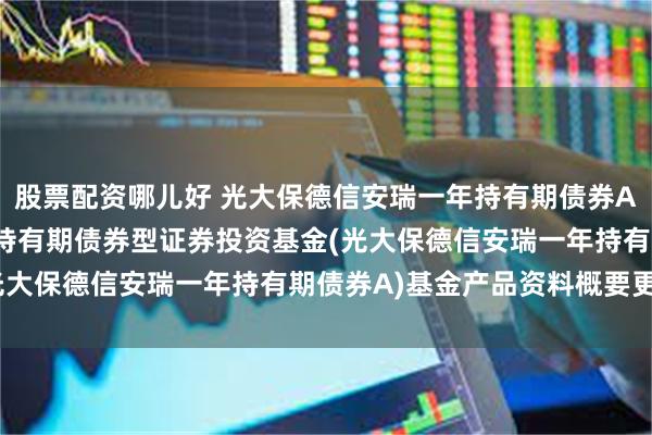 股票配资哪儿好 光大保德信安瑞一年持有期债券A: 光大保德信安瑞一年持有期债券型证券投资基金(光大保德信安瑞一年持有期债券A)基金产品资料概要更新